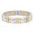 1/4CTW Diamond Two tone Stainless Steel Link Bracelet