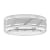 Tungsten 8MM Grooved Comfort-Fit Band in Lustrous White