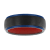 Tungsten Comfort™ 8MM Tungsten Black & Blue Ion Plated Red Silicone
Inside Band