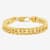 Stainless Steel Yellow Ion Plated Curb Bracelet