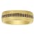 Tungsten Comfort™ Smoky Quartz Tungsten 8MM Yellow Ion Plated Inlay Band