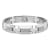 1/8CTW Diamond Tungsten and Stainless Steel High Polish Link Bracelet