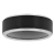 Tungsten Comfort™ 8MM Tungsten Black Ion Plated Gray Silicone Band