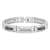 Stainless Steel Black & Silver Carbon Fiber & Cable Bracelet