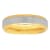 Tungsten Comfort™ 6MM Tungsten with Yellow Ion Plated Frozen Center