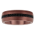 Tungsten Comfort™ 1CT Diamond Black Sapphire Tungsten Bronze Ion Plated Band