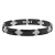3/8CTW Diamond Two-Tone Stainless Steel and Tungsten Link Bracelet