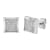 1/4CTW Diamond Stainless Steel Stud Earrings