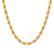 Stainless Steel 5MM Yellow Ion Plated Rope Chain Necklace