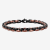Stainless Steel Black & Brown Ion Plated Oval Link Bracelet