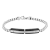 Stainless Steel Black Ion Plated Thin ID Bracelet