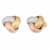 14k Tricolor Gold Love Knot Earrings | Minimalist Jewelry