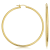 14k Yellow Gold 2x50 mm Hoop Earrings | Classic Jewelry for Women