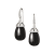 Mogul Drop Onyx Earrings with Diamond Trim