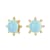 Cosmic Sun Topaz and Diamond Studs