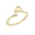 J'ADMIRE 14K Yellow Gold Over Sterling Silver Libra Horoscope Ring