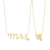 J'ADMIRE 14K Yellow Gold Over Sterling Silver Mrs. Pendant Necklace