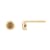 LUXGEM 10K Yellow Gold Solitaire November Birthstone Earrings | 0.25
Carat Citrine Simulant
