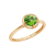 J'ADMIRE 10K Gold Crystal Peridot Simulant Solitaire Ring