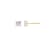 LUXGEM 10K Yellow Gold Princess Cut Solitaire Studs | 2 carat Cubic Zirconia
