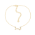 J'ADMIRE 14K Gold Over Sterling Silver Zodiac Anklet for Women