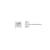 LUXGEM 14K White Gold Princess Cut Solitaire Studs | 2 carat Cubic Zirconia