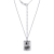 J'ADMIRE Platinum 950 Over Sterling Silver Tarot Card The Sun Pendant Necklace