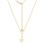 J'ADMIRE 14K Yellow Gold Over Sterling Silver Taurus Zodiac Pendant Necklace
