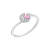 J'ADMIRE Platinum 950 Over Sterling Silver Venus Ring