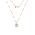 LUXGEM 14K Yellow Gold Oval Cut Pendant With 18 Inch Chain | 3 Carat
Cubic Zirconia