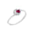 J'ADMIRE Platinum 950 Over Sterling Silver Saturn Ring