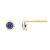 LUXGEM 10K Yellow Gold Solitaire December Birthstone Earrings | 0.25
Carat Tanzanite Simulant