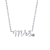 J'ADMIRE Platinum 950 Over Sterling Silver Mrs. Pendant Necklace