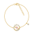 J'ADMIRE 14K Yellow Gold Over Sterling Silver Venus Bracelet