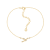 J'ADMIRE 14K Gold Over Sterling Silver Zodiac Anklet for Women