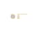 LUXGEM 14K Yellow Gold Bezel Round Cut Studs | 2 Carat Cubic Zirconia