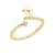 J'ADMIRE 14K Yellow Gold Over Sterling Silver Gemini Horoscope Ring