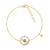 J'ADMIRE 14K Yellow Gold Over Sterling Silver Uranus Bracelet