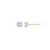 LUXGEM 10K Yellow Gold Round Cut Solitaire Studs | 2 carat Cubic Zirconia