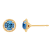 J'ADMIRE 10K Gold Birthstone Solitaire Stud Earrings