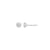LUXGEM 14K White Gold Round Cut Solitaire Studs | 1 carat Cubic Zirconia
