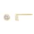 LUXGEM 10K Yellow Gold Solitaire April Birthstone Earrings | 0.25 Carat
Diamond Simulant