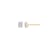 LUXGEM 10K Yellow Gold Emerald Cut Solitaire Studs | 1 carat Cubic Zirconia