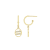 J'ADMIRE Sterling Silver Zodiac Drop Earrings