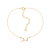 J'ADMIRE 14K Gold Over Sterling Silver Zodiac Anklet for Women