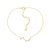 J'ADMIRE 14K Gold Over Sterling Silver Zodiac Anklet for Women
