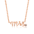 J'ADMIRE 14K Rose Gold Over Sterling Silver Mrs. Pendant Necklace
