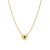 J'ADMIRE 14K Yellow Gold Over Sterling Silver Simple Initial Pendant Necklace
