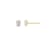 LUXGEM 14K Yellow Gold Oval Cut Solitaire Studs | 1 carat Cubic Zirconia