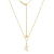 J'ADMIRE 14K Yellow Gold Over Sterling Silver Capricorn Zodiac Pendant Necklace